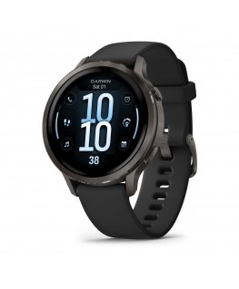 Garmin Venu 4 3,05 cm (1.2") AMOLED 41 mm Digitaalinen 390 x 390 pikseliä Kosketusnäyttö musta Wi-Fi GPS (satelliitti)