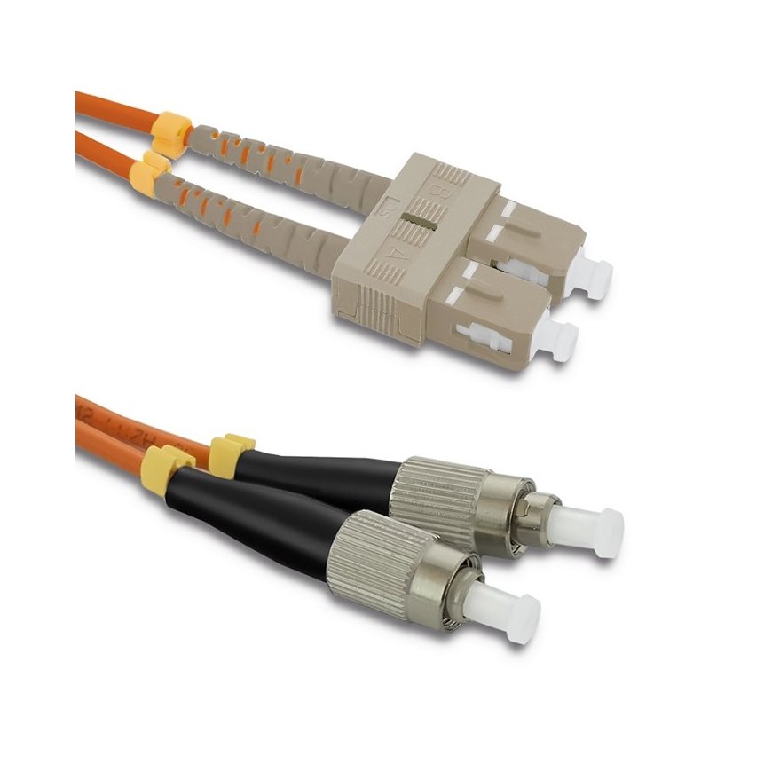 Qoltec 54048 InfiniBand un optiskās šķiedras kabelis 2 m SC FC Oranžs