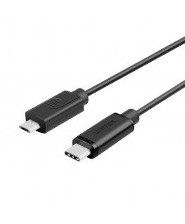 UNITEK Y-C473BK USB кабель USB 2.0 1 m USB C Micro-USB B Черный