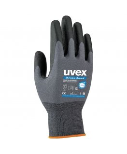 Uvex 6004908 suojakäsine musta, Harmaa Elastaani, Polyamidi 1 kpl