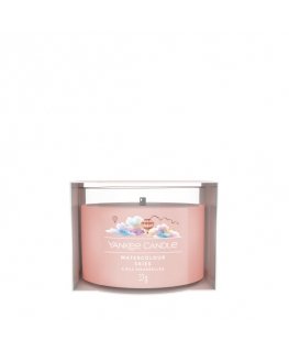 Yankee Candle Watercolour Skies vaska svece Apaļš Kašmira mežs, Jasmīns, Muskuss Rozā 1 pcs