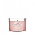 Yankee Candle Watercolour Skies vahaküünal Ümmargune Kašmiirpuit, Jasmiin, Muskus Roosa 1 tk
