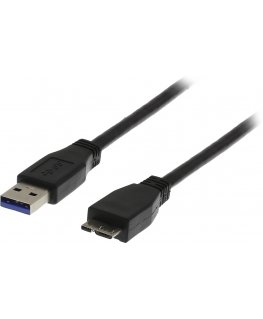 Deltaco USB3-020S USB кабель USB 3.2 Gen 1 (3.1 Gen 1) 2 m USB A USB A/Micro-USB B Черный