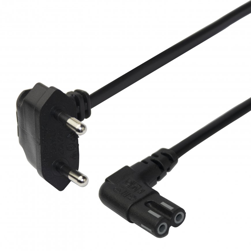 Deltaco 1902299 power cable Black 1.5 m CEE7/16 IEC C7