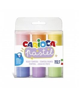 Carioca 43185 temperamaali 25 ml Purkki Sininen, Vihreä, Oranssi, Vaaleanpunainen, Purppura, Keltainen