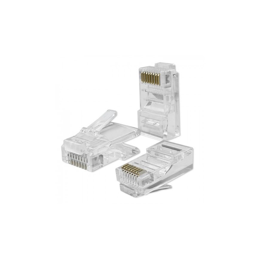 Qoltec 54552 vadu savienotājs RJ45 Sudrabs