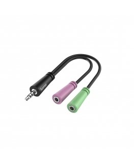 Hama 00200352 audiokaabel 0,15 m 3.5mm 2 x 3.5mm Must