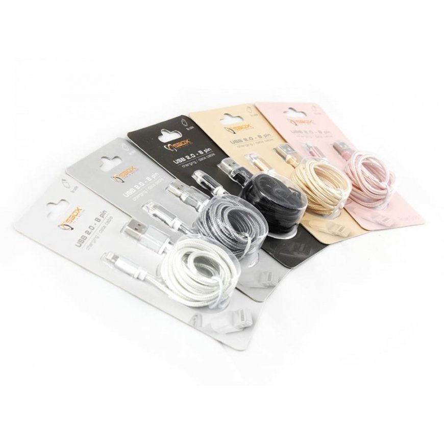 SBOX IPH7-G matkapuhelimen kaapeli Kulta 1,5 m USB A Lightning – 3