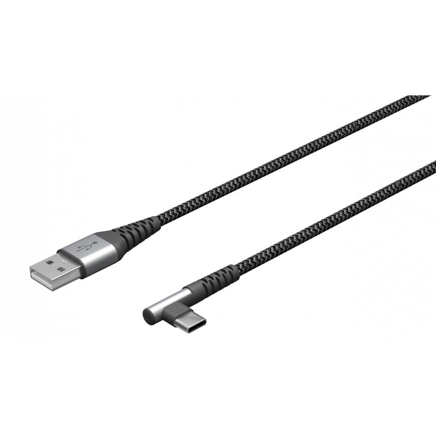 Goobay 64656 USB кабель USB 2.0 1 m USB C USB A Черный, Серый – 2