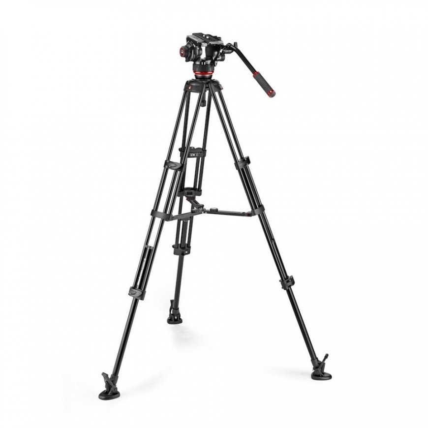 Manfrotto MVK504XTWINMA tripod head Black Aluminium 1/4, 3/8" Fluid – 2