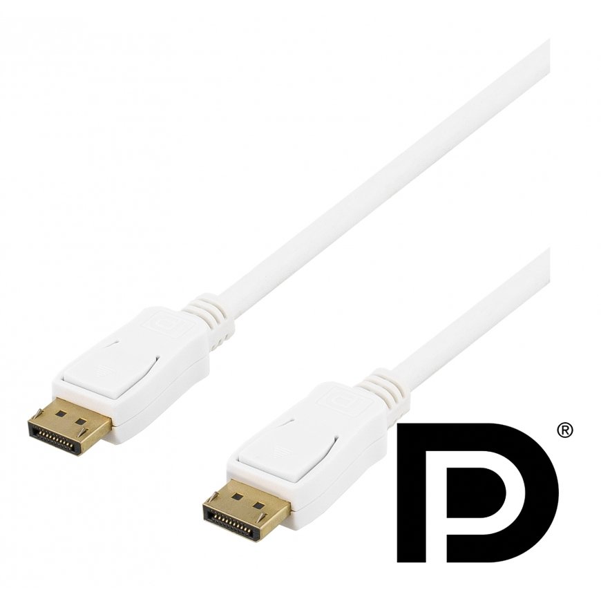 Deltaco DP-1021D DisplayPort кабель 2 m Белый