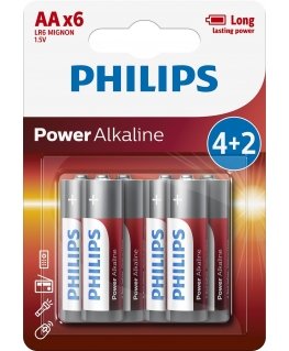 Philips Power Alkaline Элемент питания LR6P6BP/10