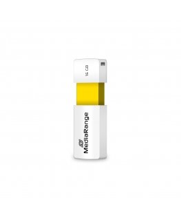 MediaRange MR972 USB-välkmälu 16 GB USB tüüp A 2.0 Valge, Kollane