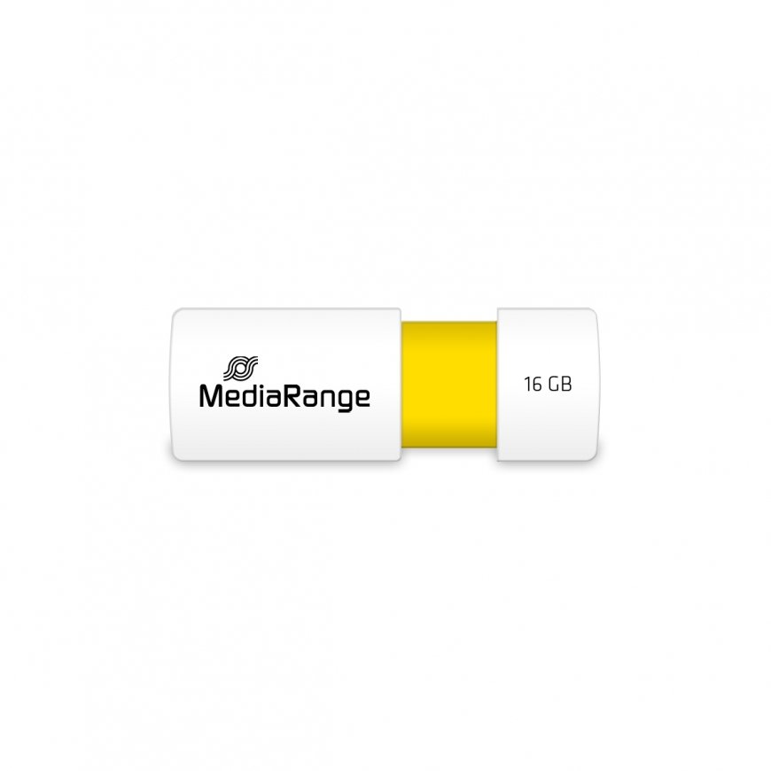 MediaRange MR972 USB atmintukas 16 GB USB A tipo 2.0 Balta, Geltona – 3