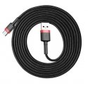 Baseus CATKLF-U91 USB kabelis USB 2.0 3 m USB A USB C Melns, Sarkans