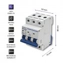 Qoltec C32 прерыватель цепи Миниатюрный выключатель 3 Qoltec C32 прерыватель цепи Миниатюрный выключатель 3