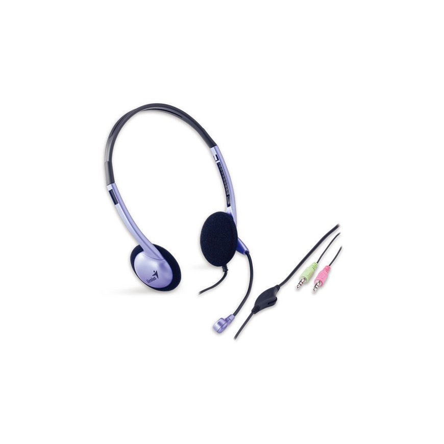 Genius Computer Technology HS-02B Stereo Headset Austiņas Vadu Birojs / zvanu centrs