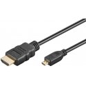 Goobay 74432 HDMI kabelis 1 m HDMI Type A (Standard) HDMI Type D (Micro) Melns Goobay 74432 HDMI kabelis 1 m HDMI Type A (Standard) HDMI Type D (Micro) Melns