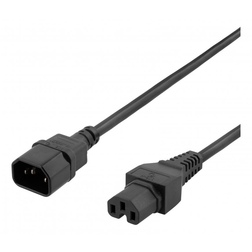 Deltaco DEL-116B кабель питания Черный 2 m IEC C14 IEC C15