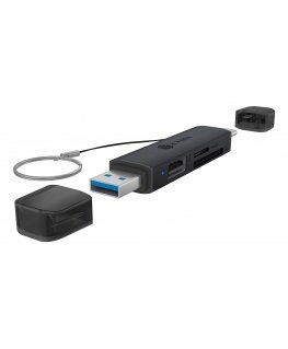 ICY BOX IB-CR203-CU3 kortinlukija USB 3.2 Gen 1 (3.1 Gen 1) Type-A/Type-C musta