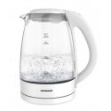 Heinner HEK-2200GWH electric kettle 1.7 L 2200 W Transparent, White