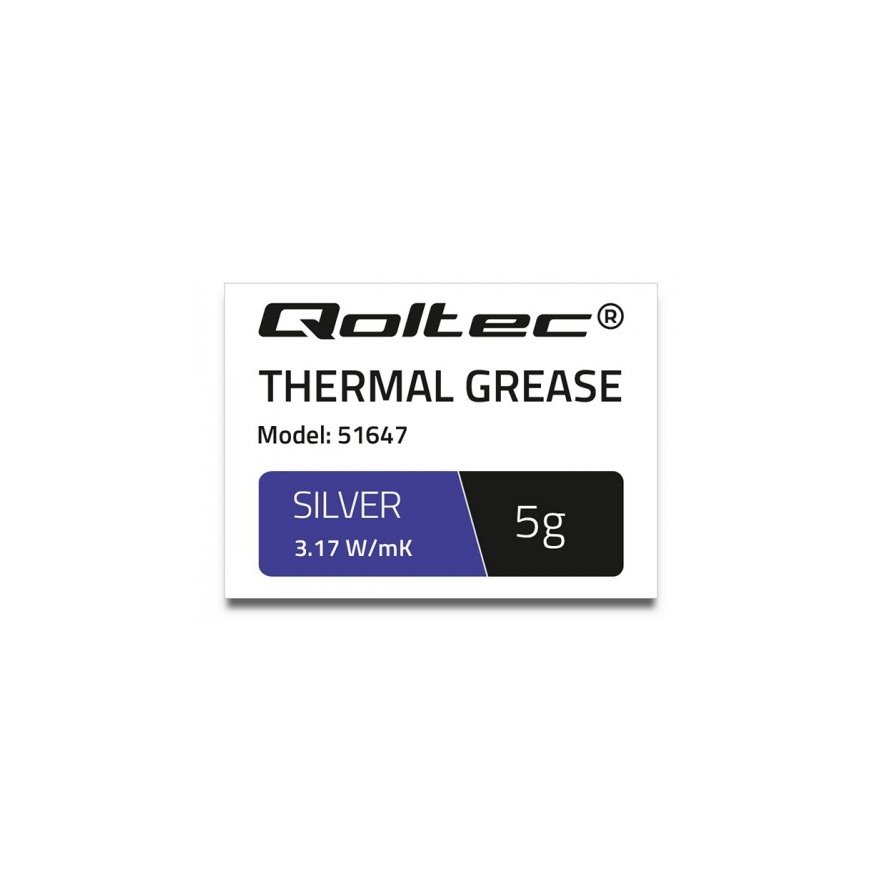 Qoltec 51647 ühend jahutusradiaatorile 3,17 W/m·K 5 g
