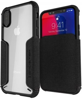 Ghostek Exec 3 mobiliojo telefono dėklas 14,7 cm (5.8") Piniginės tipo Juoda