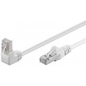 Goobay CAT 5e Patch Cable 1x 90° Angled, F/UTP, 10 m, White Goobay CAT 5e Patch Cable 1x 90° Angled, F/UTP, 10 m, White