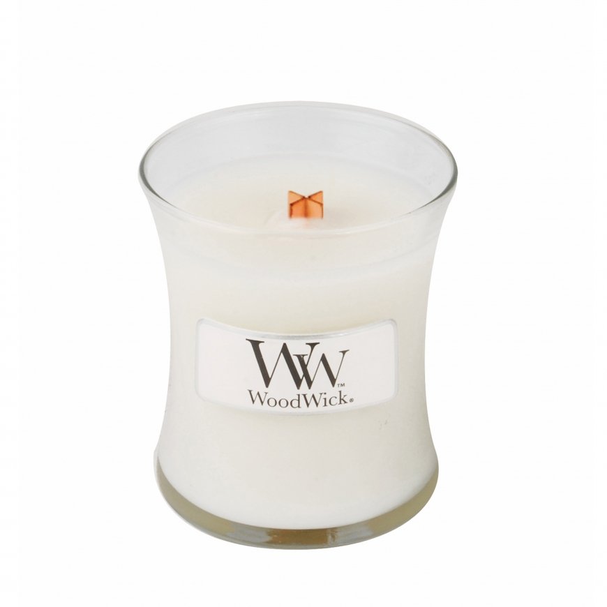 WoodWick Linen vaska svece Cits Balts