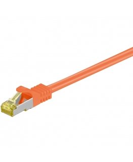 Goobay RJ-45 CAT7 5m сетевой кабель Оранжевый S/FTP (S-STP)