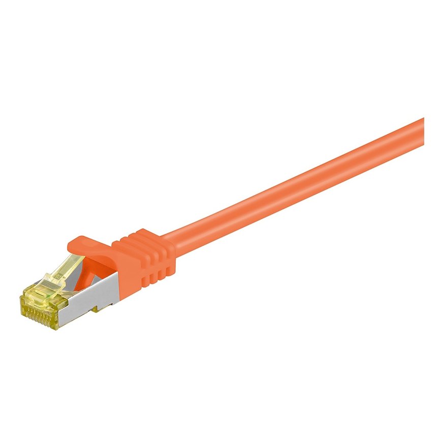 Goobay RJ-45 CAT7 5m networking cable Orange S/FTP (S-STP)