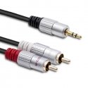 Qoltec 52341 audio cable 3 m 2 x RCA 3.5mm Black Qoltec 52341 audio cable 3 m 2 x RCA 3.5mm Black