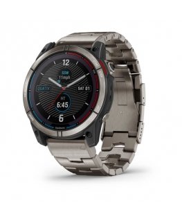 Garmin quatix 7X Solar 3,56 cm (1.4") MIP 51 mm Цифровой 280 x 280 пикселей Сенсорный экран Серый Wi-Fi GPS (спутниковый)