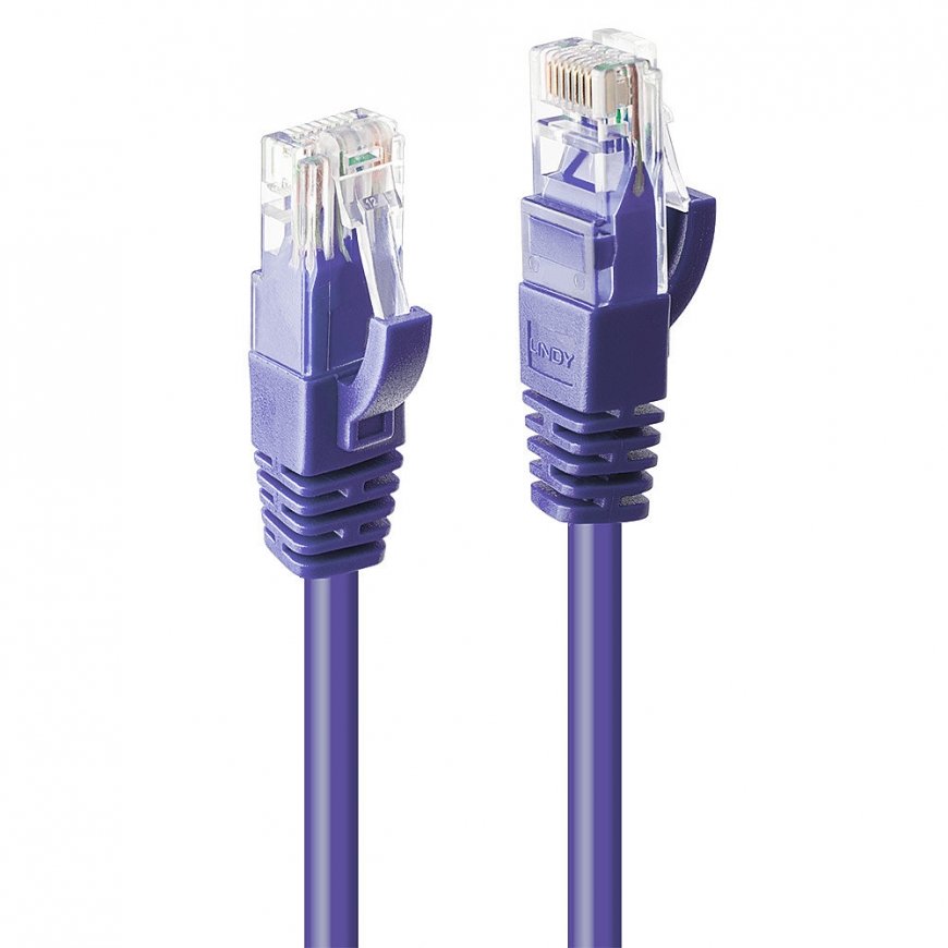 Lindy 48128 tīkla kabelis Lillā 15 m Cat6 U/UTP (UTP)