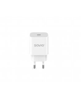 Savio SAVLA-09 mobiilseadme laadija Universaalne Valge Vahelduvvool Hooneväline