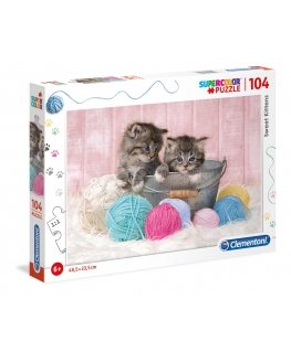 Clementoni Sweet Kittens Kuviopalapeli 104 kpl Eläimistö
