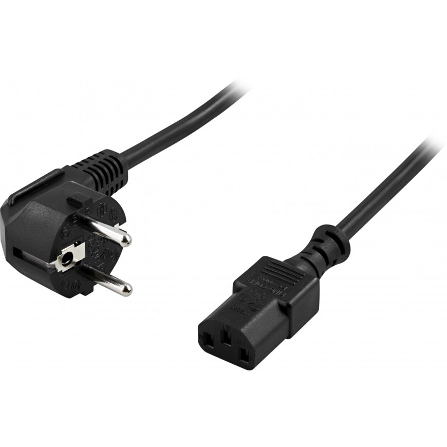 Deltaco DEL-110 elektrības kabelis Melns 3