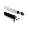 Maclean MCTV-672 cable organizer Desk/Wall Cable sleeve Black, White 1 pc(s) Maclean MCTV-672 cable organizer Desk/Wall Cable sleeve Black, White 1 pc(s)