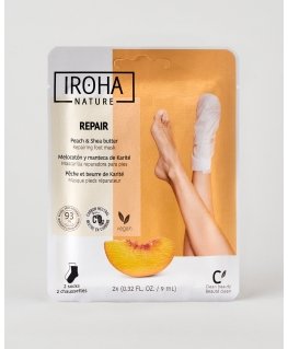 Iroha Nature Peach Repairing Foot Mask Socks 2 x 9 ml