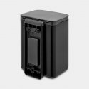 Brabantia Bo Waste Bin 4 L Прямоугольный Стальной Черный