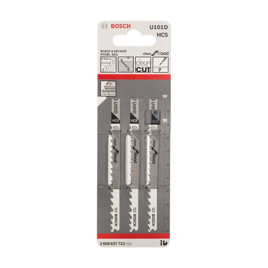 Bosch 2608637723 Tikksae tera Tsüaneeritud teras (HCS) 3 tk – 2