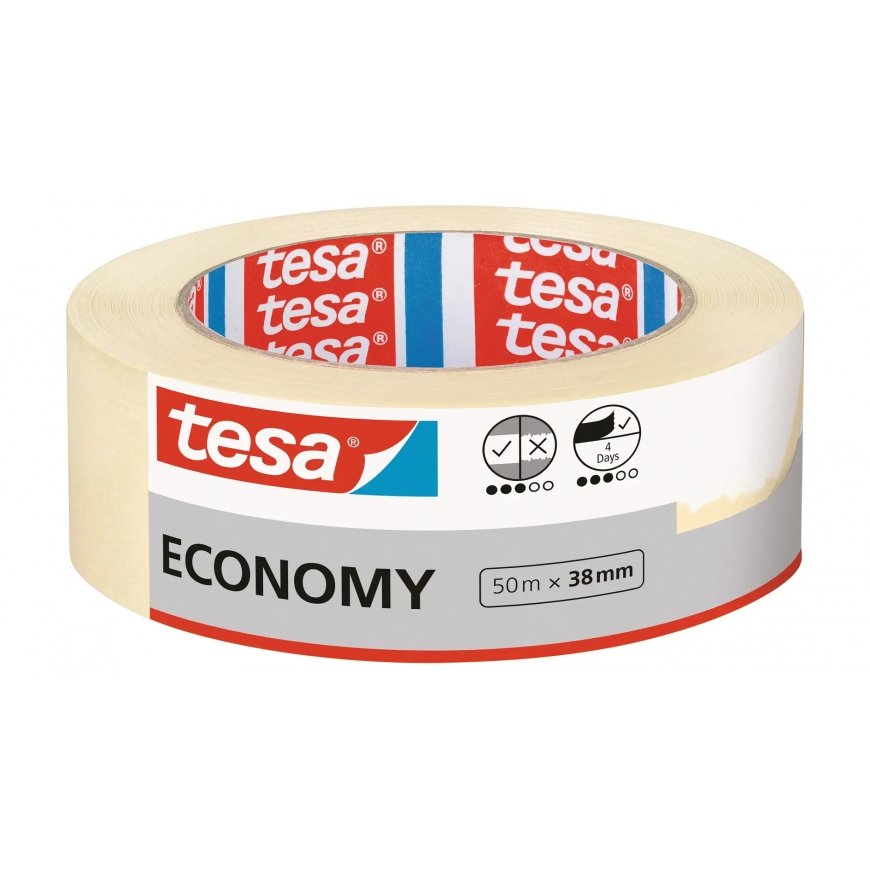 TESA 5279 50 m Bendrojo naudojimo maskavimo juosta Tinka naudojimui viduje Popierius Rusvai gelsvas