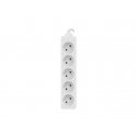 Lanberg PS0-05E-0150-W pikendusjuhe 1,5 m 5 vahelduvvoolu kontakt Hoonesisene Valge