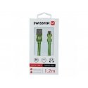 Swissten 71521207 USB kabelis 1,2 m USB A Micro-USB B Žalia Swissten 71521207 USB kabelis 1,2 m USB A Micro-USB B Žalia