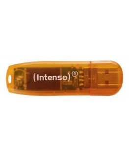Intenso Rainbow Line USB atmintukas 64 GB USB A tipo 2.0 Oranžinė