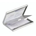 Durable BUSINESS CARD BOX duo business card holder Aluminium Silver Durable BUSINESS CARD BOX duo business card holder Aluminium Silver