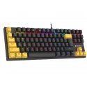 Tracer HORNET 87 klaviatuur Hiir kaasa arvatud Mängimine USB QWERTY Inglise Must, Kollane