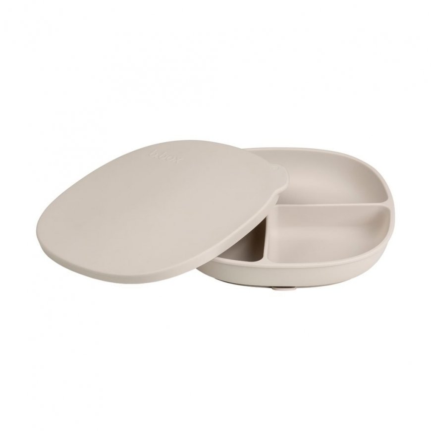 b.box - silicone plate with lid | Latte – 2
