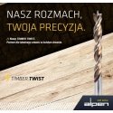 wood drill bit 6.5 mm, Timber Twist series, Alpen [0067100650100]