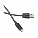 USB kabelis C-Tech USB-A - Žaibas 2 m Juodas (BB-APL-20B)